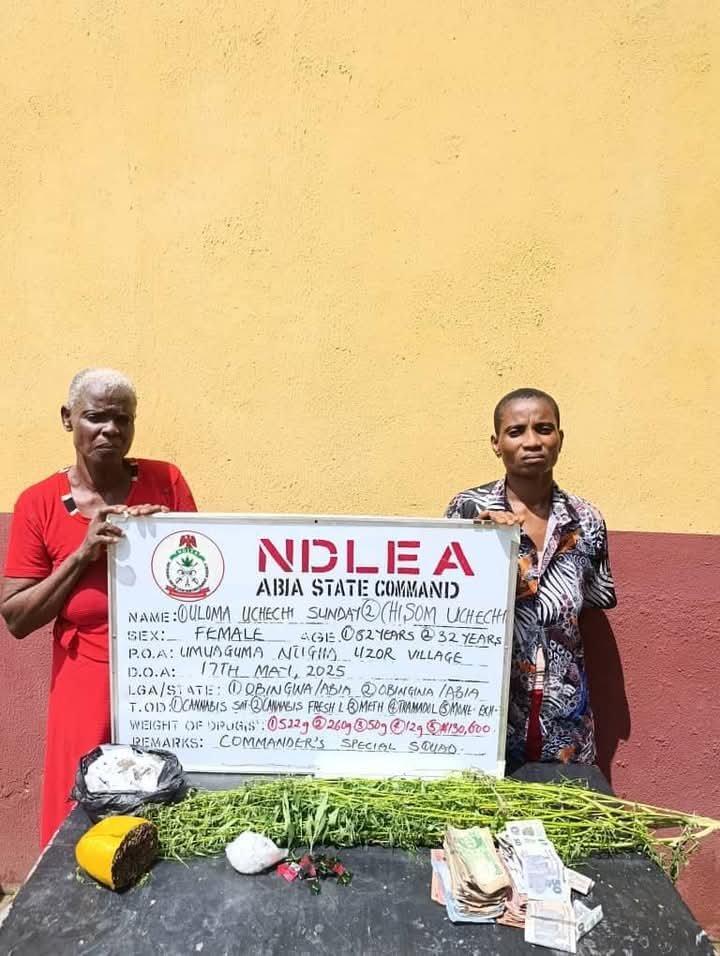NDLEA Arrests 80-yr-old Ex-convict, 82-yr-old Grandma