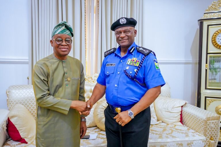 Oyetola Receives New IGP Tunji Disu In Abuja, Pledges Stronger Partnership