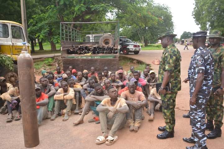 Troops Apprehend 47 Rail Track Vandals in Kaduna