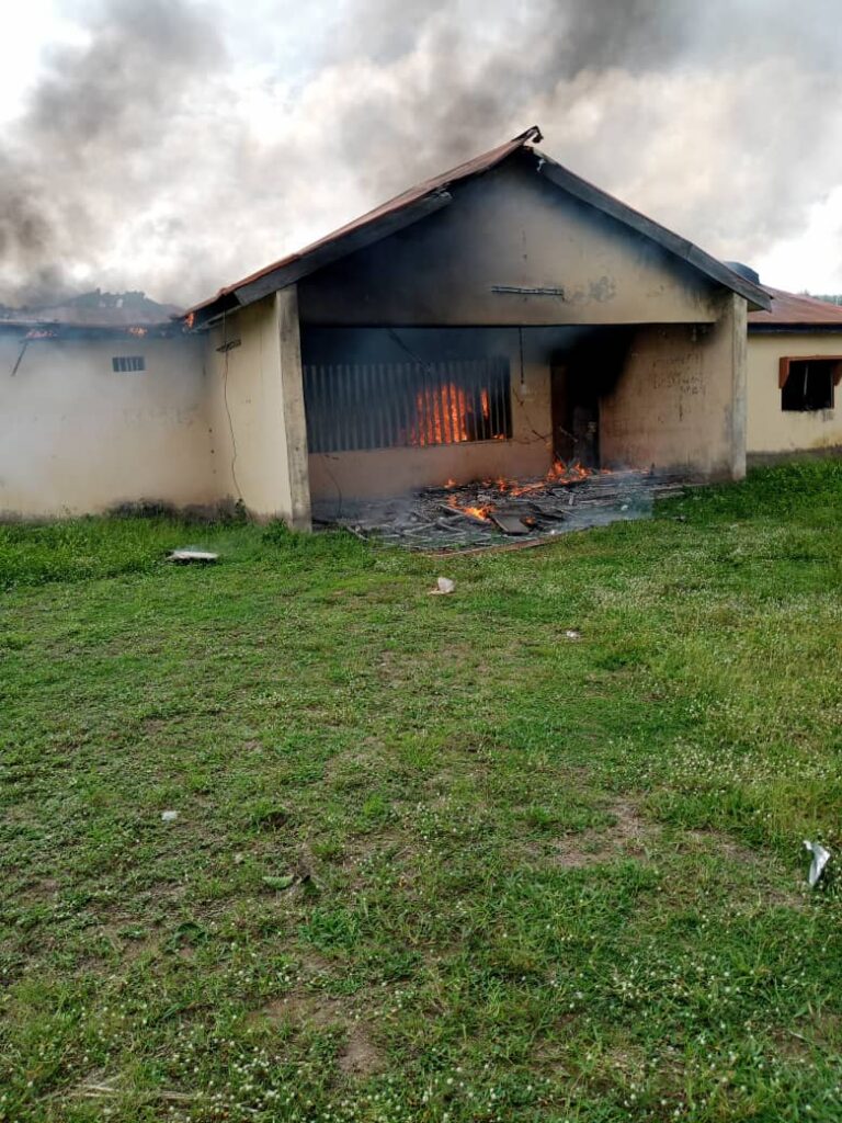 300 Ballot Boxes, 270 Voting Cubicles, 10 Generators Burnt, As Benue Youths Set INEC Office Ablaze