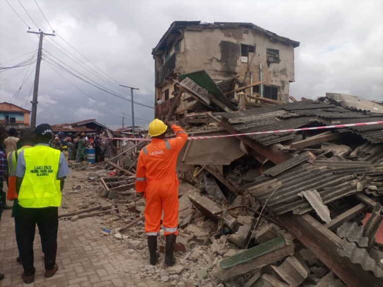 Lagos Govt: Occupants of Collapsed Building Evacuated Two Weeks Ago