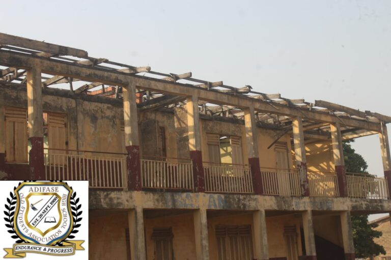 Adifase High School Apata, Ibadan In Ruins