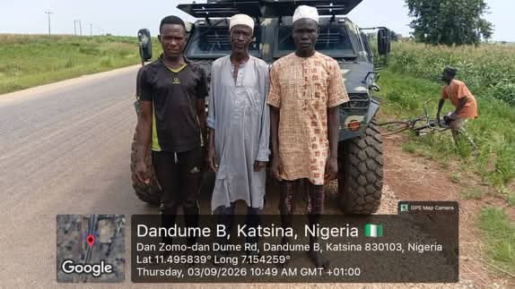 Troops Rescue Three Kidnapped Victims In Katsina